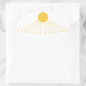 Sticker Ovale Le vrai symbole de Dieu (Sac)