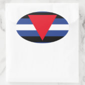 STICKER OVALE LEATHER QUEER FIE (Sac)