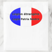 Sticker Ovale Legion Etrangère - Legio Patria Nostra (Sac)