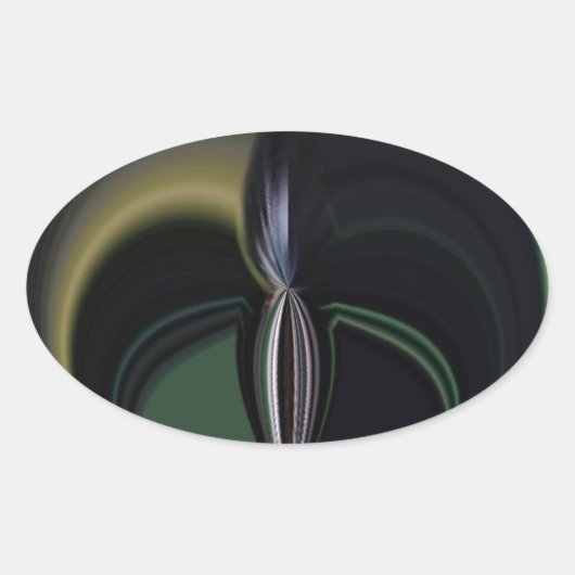 Sticker Ovale L'embellie d'Aurora : le kaléidoscope cosmique (Devant)