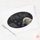 Sticker Ovale L'Emblème Du Peuple (Enveloppe)