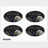 Sticker Ovale L'Emblème Du Peuple (Feuille)