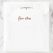 Sticker Ovale L'énergie à l'intérieur : l'énergie compte (Sac)