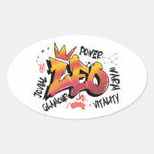 Sticker Ovale Leo (Devant)