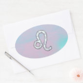 Sticker Ovale Léo Connexion Pastels Nacre Mère de style Pearl (Enveloppe)