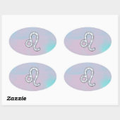 Sticker Ovale Léo Connexion Pastels Nacre Mère de style Pearl (Feuille)