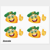 Sticker Ovale leprechaun emoji (Feuille)
