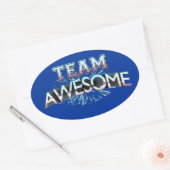 Sticker Ovale L'équipe géniale (Enveloppe)