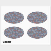 Sticker Ovale Les Boughs et les Pine (Feuille)