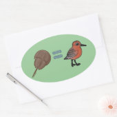 Sticker Ovale Les crabes en fer à cheval sont la vie (Enveloppe)