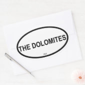 STICKER OVALE LES DOLOMITES (Enveloppe)