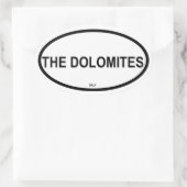 STICKER OVALE LES DOLOMITES (Sac)