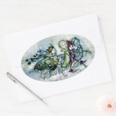 Sticker Ovale Les fées de rêve d'une nuit d'été (Enveloppe)