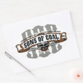 STICKER OVALE LES FILS DU CLUB MINIER DU CHARBON (Enveloppe)