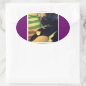 Sticker Ovale Les griffes de Lucy (Sac)
