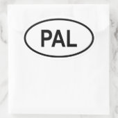 Sticker Ovale Les Palaos "pal " (Sac)