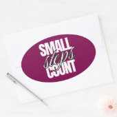 STICKER OVALE LES PETITS PAS COMPTE (Enveloppe)