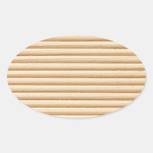 Sticker Ovale Les strippes de Wood (Devant)