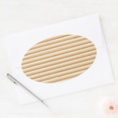 Sticker Ovale Les strippes de Wood (Enveloppe)