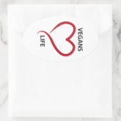 Sticker Ovale Les Vegas aiment la vie (Sac)