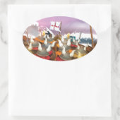 Sticker Ovale Les Vikings (Sac)