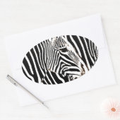 Sticker Ovale Les zèbres aiment_ (Enveloppe)