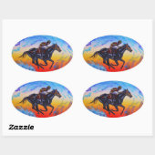 Sticker Ovale Lésion de gloire (Feuille)