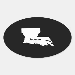 STICKER OVALE L'ÉTAT D'ORIGINE DE LA LOUISIANE - .PNG