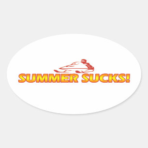 Sticker Ovale L'été suce