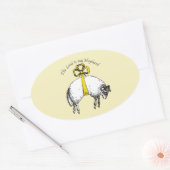 Sticker Ovale L'Éternel est mon berger Psaume 23 (Enveloppe)