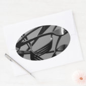 Sticker Ovale Levitation de la fourche (Enveloppe)