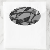 Sticker Ovale Levitation de la fourche (Sac)