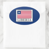 Sticker Ovale Libéria (Sac)