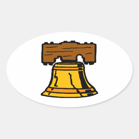 Sticker Ovale Liberty Bell (Devant)