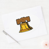 Sticker Ovale Liberty Bell (Enveloppe)