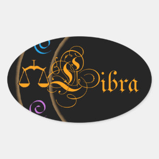 Sticker Ovale Libra
