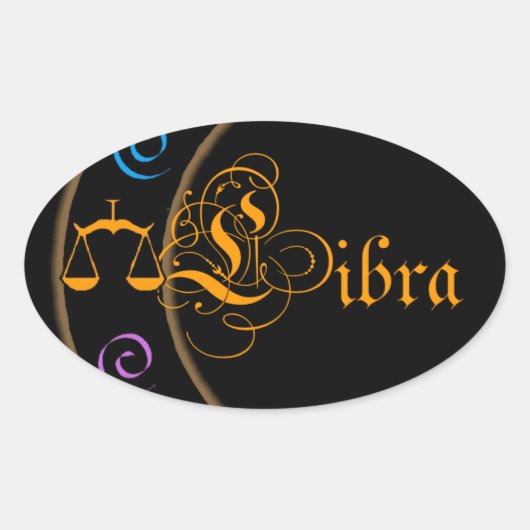 Sticker Ovale Libra (Devant)