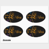 Sticker Ovale Libra (Feuille)