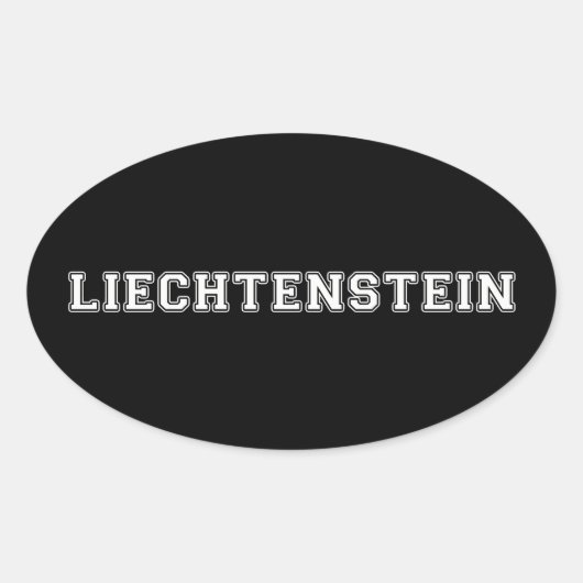 Sticker Ovale Liechtenstein (Devant)