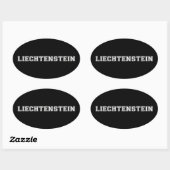 Sticker Ovale Liechtenstein (Feuille)