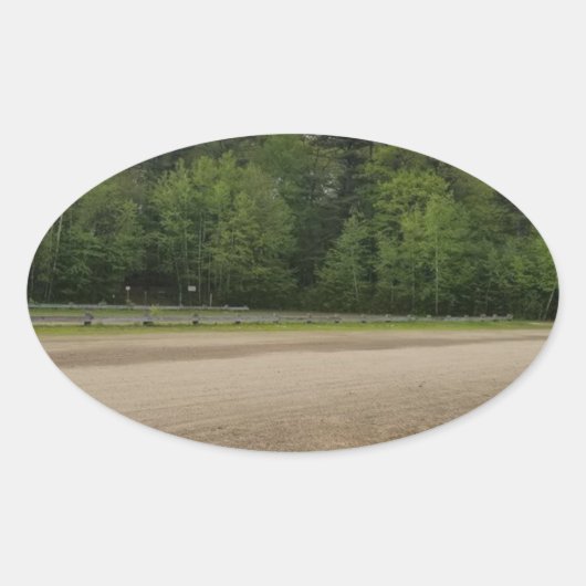 Sticker Ovale Lieux simples (Devant)