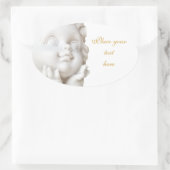 Sticker Ovale Ligne blanche (Sac)