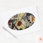 Sticker Ovale Ligne ininterrompue Kandinsky Transverse (Enveloppe)
