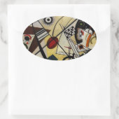 Sticker Ovale Ligne ininterrompue Kandinsky Transverse (Sac)