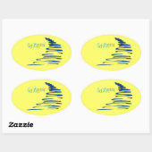 Sticker Ovale Lignes_Obtenir Écrasées (Feuille)