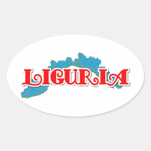 Sticker Ovale Ligurie (Devant)
