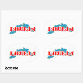 Sticker Ovale Ligurie (Feuille)