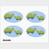 Sticker Ovale Lil Turtle (Feuille)