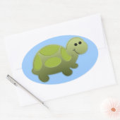 Sticker Ovale Lil Turtle (Enveloppe)