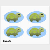 Sticker Ovale Lil Turtle (Feuille)
